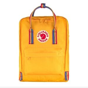 FjallRaven Kanken Rainbow Backpack for Everyday Warm Yellow / Rainbow